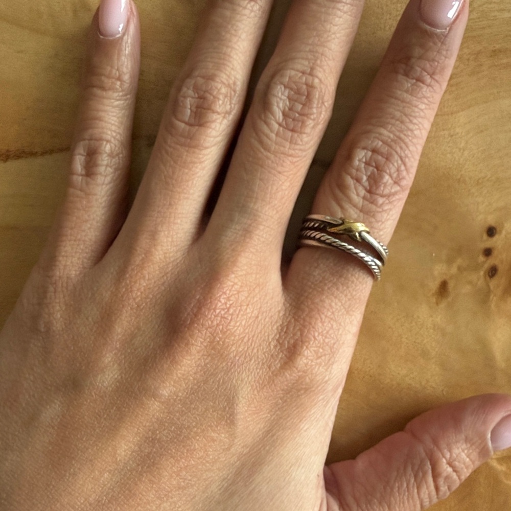 X CROSSOVER BAND RING - Picture 2 of 5